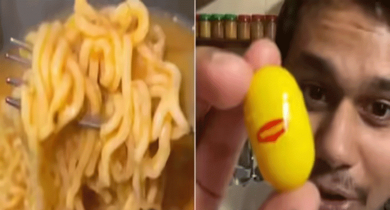 చిన్న క్యాప్స్యూల్స్‌ను మరిగే నీటిలో వేయగానే సెకన్లలోనే మ్యాగీ