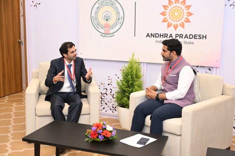  టెసా సీఈవో వివేక్ జైన్‌తో మంత్రి నారా లోకేశ్ భేటీ