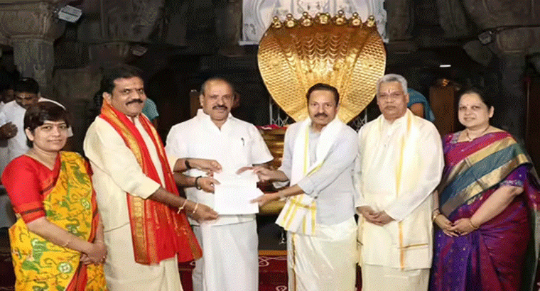 తిరుమల శ్రీవారి భక్తుల ఆకలి తీర్చేలా.. టీటీడీకి ఎన్నారై భక్తుడి భారీ విరాళం
