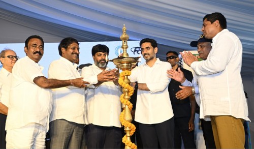 నెల్లూరు జిల్లా జువ్వలదిన్నెలో అటానమస్ షిప్ యార్డ్‌కు మంత్రి లోకేశ్ శంకుస్థాపన