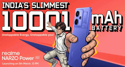 నార్జో సిరీస్‌లో బిగ్ బ్యాటరీ బ్లాస్ట్.. 10,001mAhతో కొత్త ఫోన్