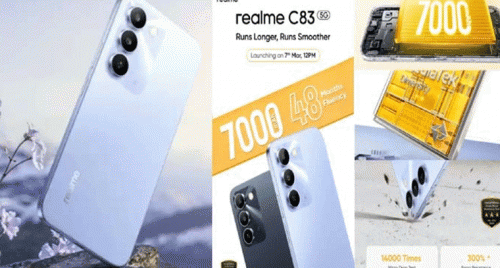 Realme C83 5G లాంచ్ రెడీ.. 144Hz డిస్‌ప్లే, 7000mAh బ్యాటరీతో అదిరే ఫీచర్లు!
