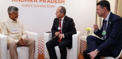 దావోస్ లో సీఎం చంద్రబాబుతో అర్సెల్లార్ మిట్టల్ ఛైర్మన్ లక్ష్మీ మిట్టల్ కీలక భేటీ