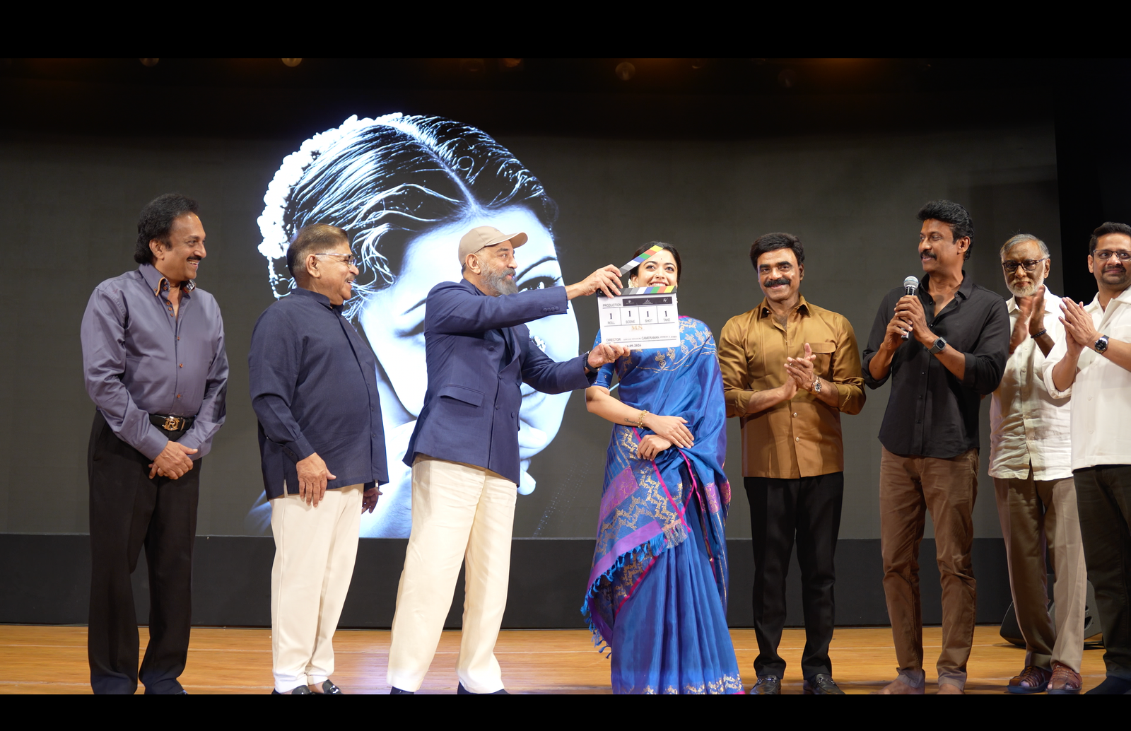 రష్మిక 'ఎం ఎస్ సుబ్బలక్ష్మి బయోపిక్' ఓపెనింగ్ ఫోటోస్