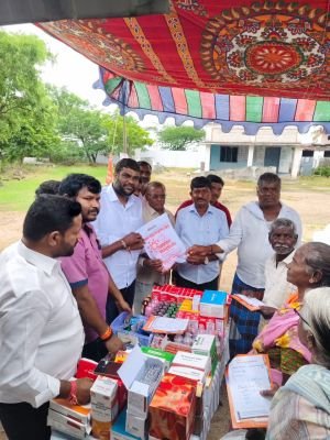 పరివేదలో ఉచిత మెగా వైద్య శిబిరం