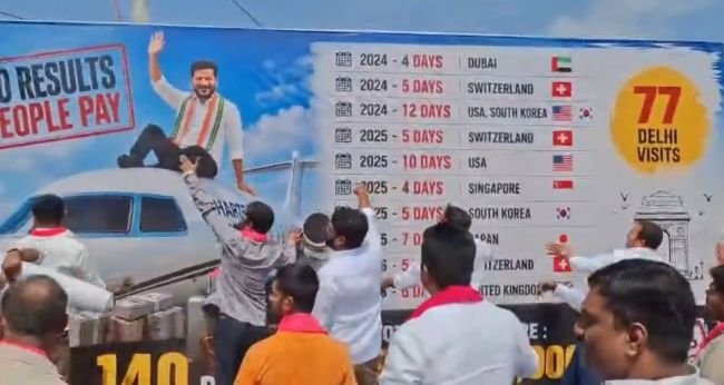 కాంగ్రెస్ ‘1000 రోజుల విఫల పాలన’పై ఉధృతమైన బీఆర్ఎస్ నిరసనలు
