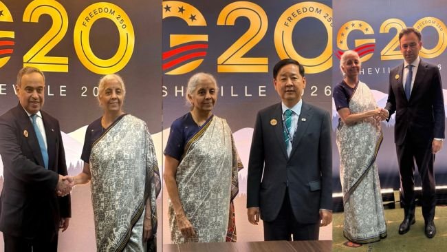జీ20 సదస్సులో కేంద్ర ఆర్థిక మంత్రి భేటీలు