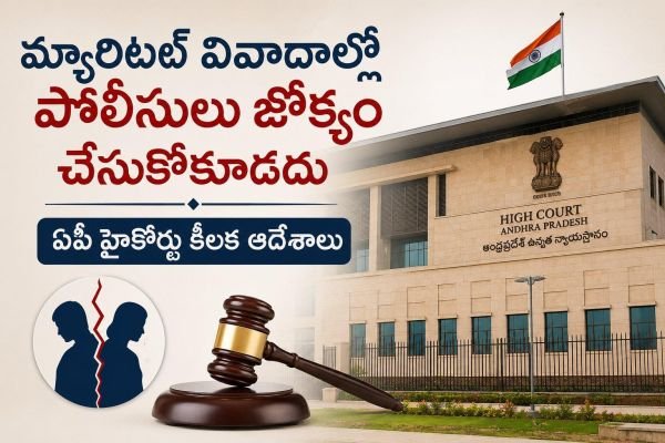భార్యాభర్తల గొడవల్లో పోలీసుల జోక్యం తగదు - ఆంధ్రప్రదేశ్ హైకోర్టు సంచలన తీర్పు!