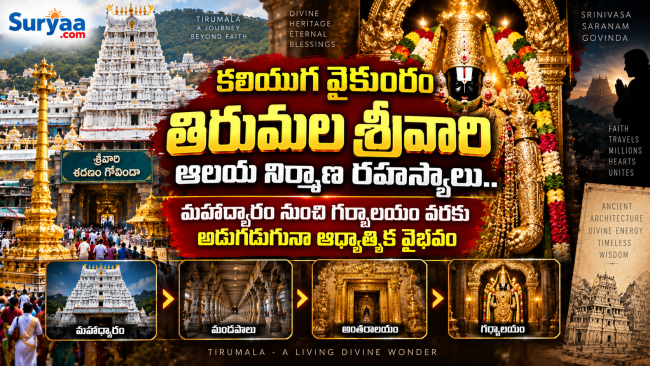 కలియుగ వైకుంఠం తిరుమల శ్రీవారి ఆలయ నిర్మాణ రహస్యాలు.. మహాద్వారం నుంచి గర్భాలయం వరకు అడుగడుగునా ఆధ్యాత్మిక వైభవం