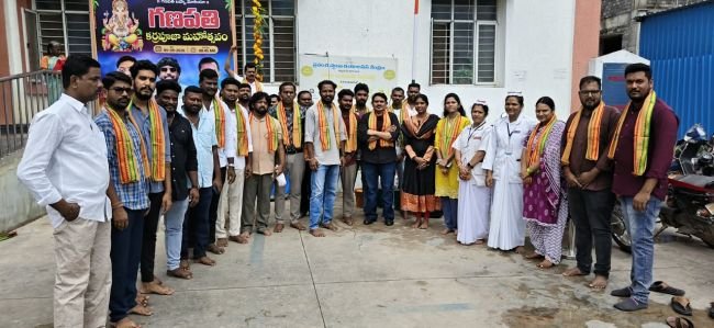 జిల్లా ఆసుపత్రిలో ఘనంగా గణపతి కర్ర పూజ