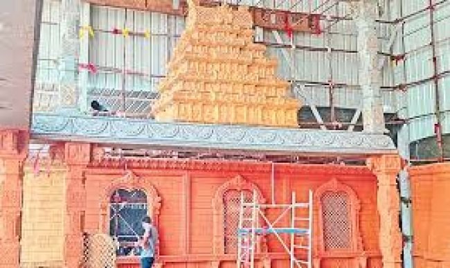 వేగంగా బాలాపూర్ గణేశ్ మండప పనులు.. సోమవారం నుంచి భక్తులకు దర్శనం