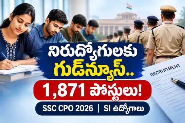 నిరుద్యోగులకు గుడ్‌న్యూస్.. రాష్ట్రంలో 1,871 పోస్టుల భర్తీకి నోటిఫికేషన్