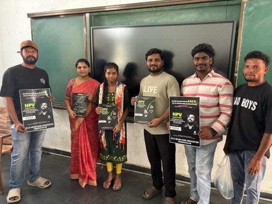 అల్లు అర్జున్ ఫాన్స్ ఆధ్వర్యంలో హెచ్ పి వి అవగాహనకార్యక్రమం
