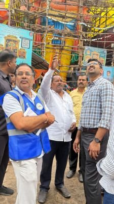 ఖైరతాబాద్ బడా గణేష్, బాలాపూర్ గణేష్ మండపాలను సందర్శించిన టీజీఎస్పీడీసీఎల్ సీఎండీ