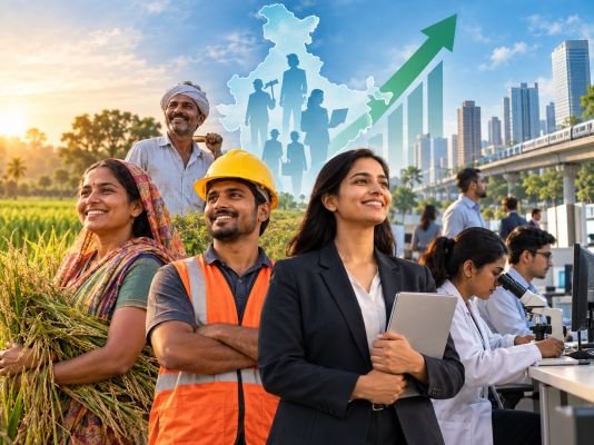 భారత్‌లో పుంజుకున్న శ్రామిక శక్తి
