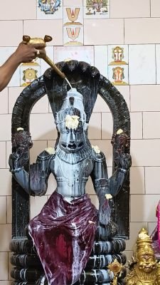 నవ నారసింహులకు అభిషేకం