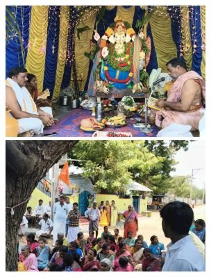 పైడికాలువలో ఘనంగా వినాయక చవితి..  ప్రజలందరికీ ఆయురారోగ్యాలు, సుఖసంతోషాలు కలగాలి   రైతులు సుభిక్షంగా ఉండాలి - పాడిపంటలు సమృద్ధిగా పండాలి  పూజా కార్యక్రమంలో - ఆకుల శ్రీనివాసులు..