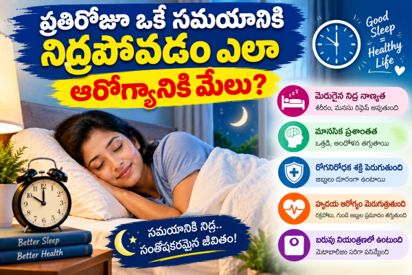 ప్రతిరోజూ ఒకే సమయానికి నిద్రపోవడం ఎలా ఆరోగ్యానికి మేలు?