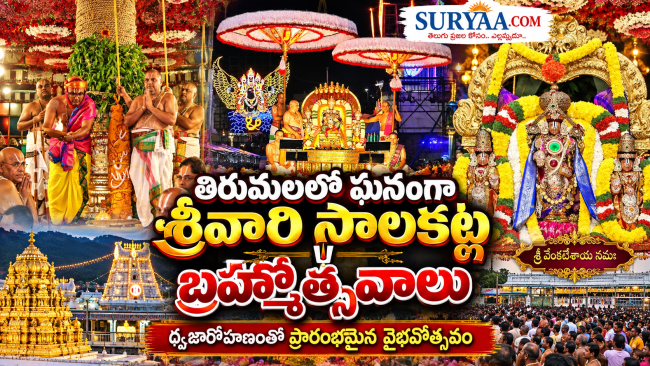 తిరుమలలో ఘనంగా శ్రీవారి సాలకట్ల బ్రహ్మోత్సవాలు: ధ్వజారోహణంతో ప్రారంభమైన వైభవోత్సవం