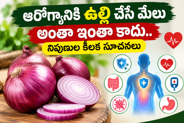 ఆరోగ్యానికి ఉల్లి చేసే మేలు అంతా ఇంతా కాదు.. నిపుణుల కీలక సూచనలు
