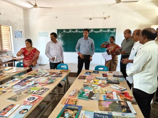 కేజీబీవీ మోడల్ స్కూల్ పనులను పరిశీలించిన జిల్లా కలెక్టర్ శ్యాంప్రసాద్