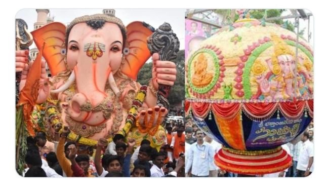 తాండూరులో నిమజ్జనంకు బయలుదేరిన గణేశులు