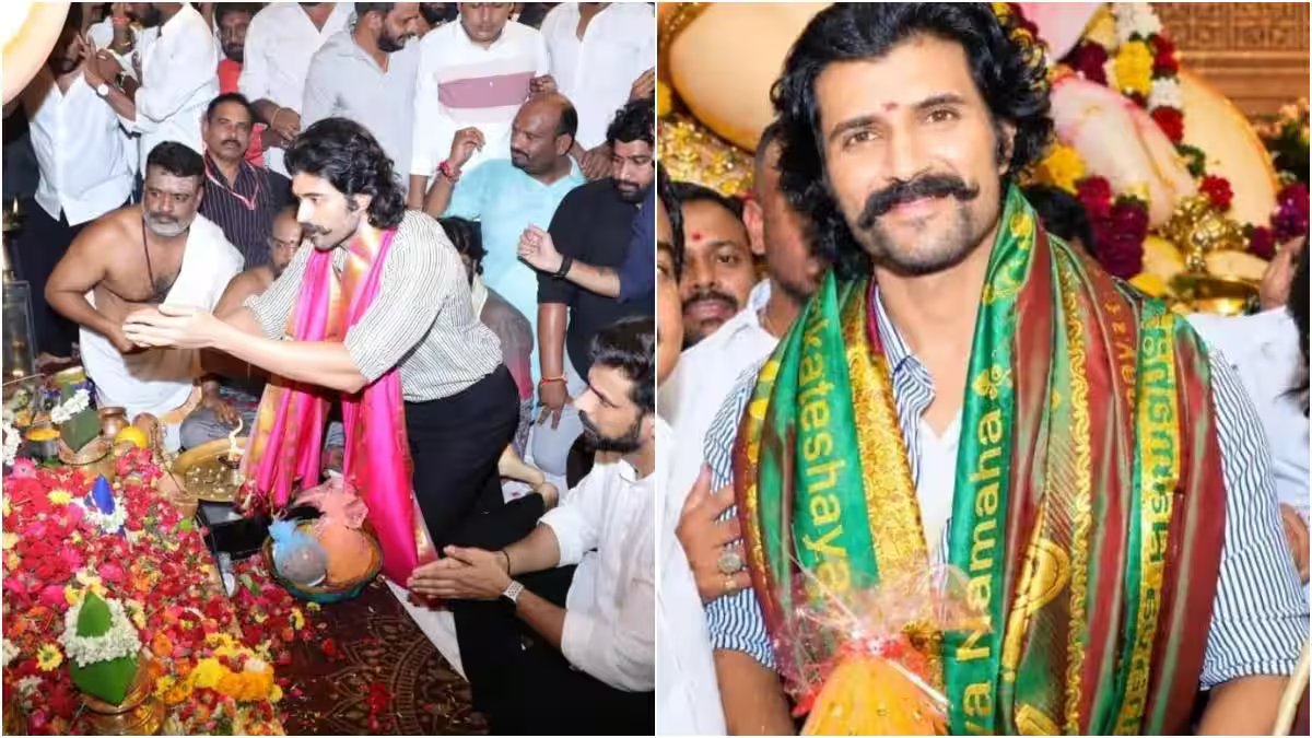 బాలాపూర్ గణనాథుని సన్నిధిలో విజయ్ దేవరకొండ.. ప్రత్యేక పూజలు నిర్వహించిన 'రణబాలి' హీరో!