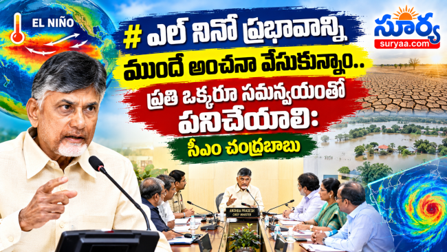  ఎల్ నినో ప్రభావాన్ని ముందే ఊహించాం.. అధికారులంతా సమన్వయంతో పనిచేయాలి: సీఎం చంద్రబాబు