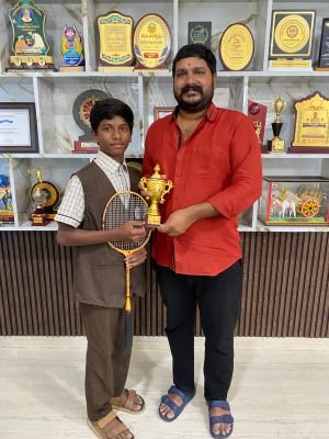  జాతీయస్థాయి బాల్ బ్యాడ్మింటన్ పోటీలకు గురురాజా ఇంటర్నేషనల్ స్కూల్ విద్యార్థి ఎంపిక