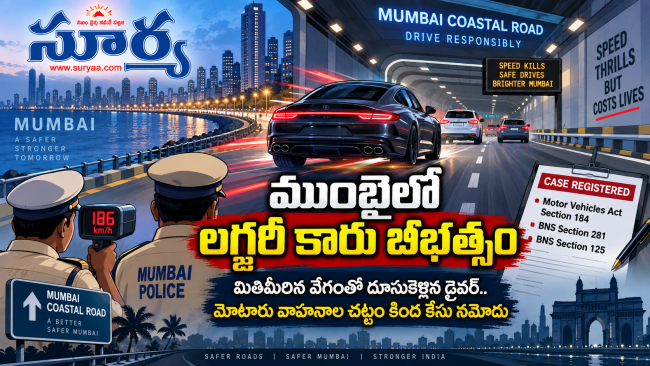 ముంబైలో లగ్జరీ కారు బీభత్సం: మితిమీరిన వేగంతో దూసుకెళ్లిన డ్రైవర్.. మోటారు వాహనాల చట్టం కింద కేసు నమోదు