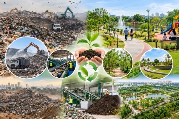 పాత చెత్తకుప్పలకు జీవం పోస్తున్న స్వచ్ఛ భారత్ మిషన్-అర్బన్ 2.0