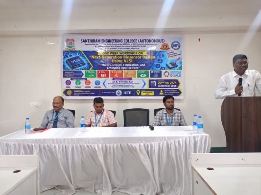 వీఎల్‌ఎస్‌ఐ సాంకేతికతతో తదుపరి తరం బయోసెన్సర్‌ డిజైన్‌పై వర్క్‌షాప్