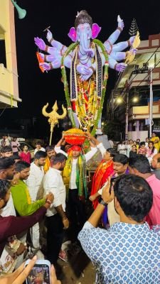 గణేష్ లడ్డూ వేలంలో ₹2.20 లక్షలకు కౌకుట్ల జీవన్ రెడ్డి