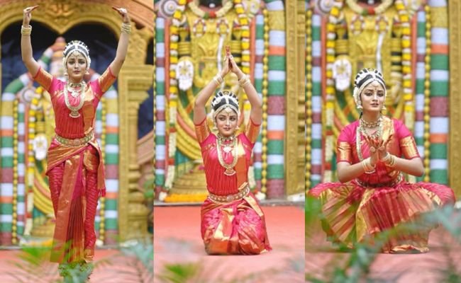 తిరుమలలో కూచిపూడి నృత్యంతో అదరగొట్టిన టాలీవుడ్ హీరోయిన్ డింపుల్ హయాతి