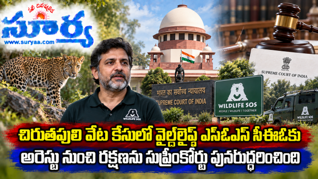 చిరుతపులి చర్మాల వేట కేసు: వైల్డ్లైఫ్ ఎస్ఓఎస్ సీఈఓకు అరెస్టు నుంచి రక్షణ కల్పించిన సుప్రీంకోర్టు