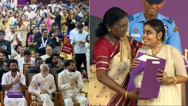 జాతీయ అవార్డు వేదికపై అరుదైన గౌరవం.. కంటతడి పెట్టించిన సింగర్ వైకం విజయలక్ష్మి ప్రయాణం