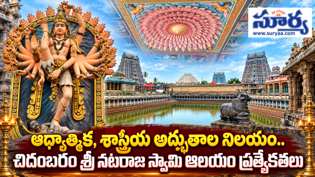 ఆధ్యాత్మిక, శాస్త్రీయ అద్భుతాల నిలయం.. చిదంబరం శ్రీ నటరాజ స్వామి ఆలయం ప్రత్యేకతలు