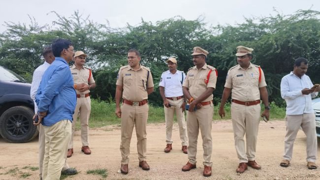 ముఖ్యమంత్రి పర్యటన నేపథ్యంలో భద్రతా ఏర్పాట్లను పరిశీలించిన జిల్లా ఎస్పీ