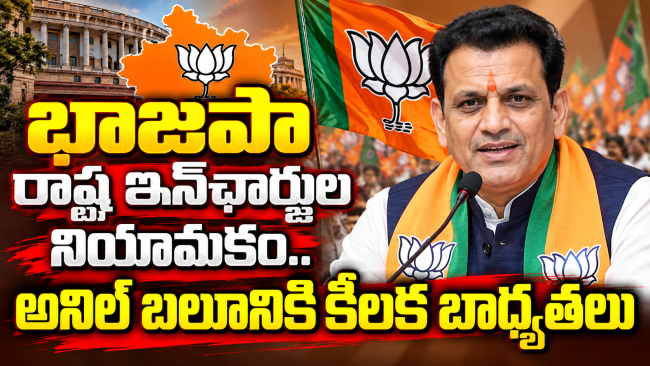 భాజపా రాష్ట్ర ఇన్‌ఛార్జుల నియామకం.. అనిల్ బలూనికి కీలక బాధ్యతలు