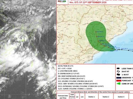 తీరాన్ని తాకిన తీవ్ర వాయుగుండం 