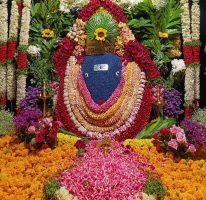 వివిధ పుష్పాలతో విశేష అలంకరణలో సిద్ధి గణపతి