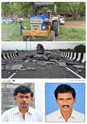 మడకలవారిపల్లె వద్ద రోడ్డు ప్రమాదం.. ఇద్దరు మృతి  బద్వేల్ నియోజకవర్గం గోపవరం మండలం మడకలవారిపల్లె సమీపంలో రాత్రి బైపాస్ హైవేపై లారీ ట్రాక్టర్‌ను ఢీకొట్టింది. ఈ ప్రమాదంలో ట్రాక్టర్‌లో ఉన్న భాస్కర్ (50), రమణయ్య (60) అక్కడికక్కడే మృతి చెందారు. సమాచారం అందుకున్న పోలీసులు ఘటనాస్థలికి చేరుకుని మృతదేహాలను పో