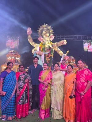 శంకర్‌పల్లి ‘కే రాజా’ నిమజ్జనోత్సవానికి హాజరైన నందమూరి దీపికా జానకిరామ్