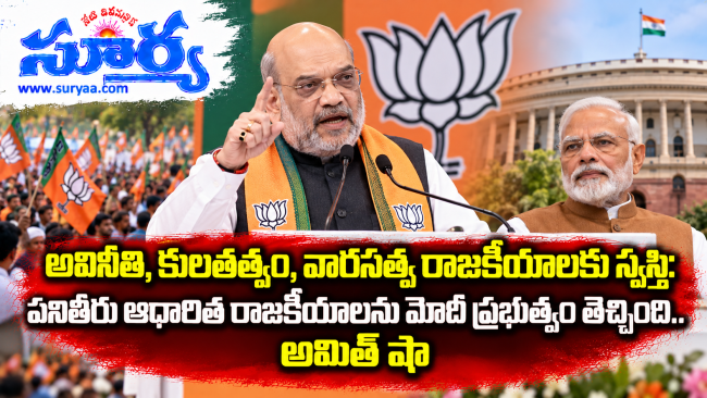  అవినీతి, కులతత్వం, వారసత్వ రాజకీయాలకు స్వస్తి: పనితీరు ఆధారిత రాజకీయాలను మోదీ ప్రభుత్వం తెచ్చింది.. అమిత్ షా