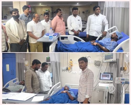 మృతుల కుటుంబాలను పరామర్శించిన ఎమ్మెల్సీ దండే విఠల్
