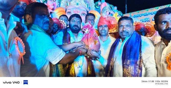 జెల్ పల్లిలో నిమజ్జనం సంపూర్ణం