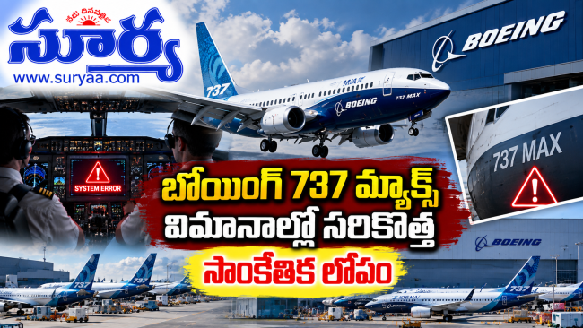 బోయింగ్ 737 మ్యాక్స్ విమానాల్లో సరికొత్త సాంకేతిక లోపం