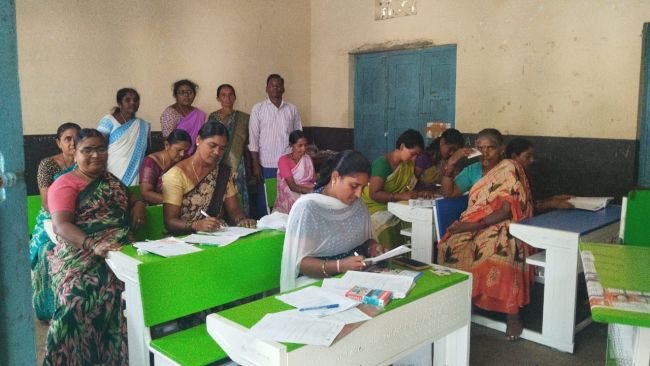 అనంతపల్లిలో ఉల్లాస్ పరీక్ష - 45 మంది మహిళలకు నిర్వహణ..