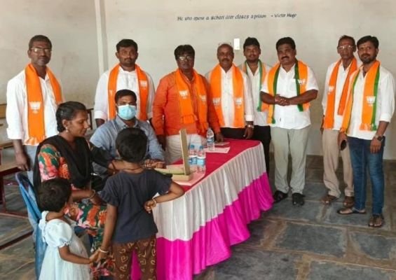 బిజెపి ఉచిత మెగావైద్యశిబిరం విజయవంతం