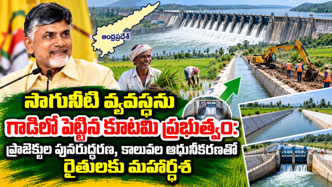 సాగునీటి వ్యవస్థను గాడిలో పెట్టిన కూటమి ప్రభుత్వం